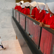 Demonstrators dressed as handmaidens await US Supreme Court nominee Kavanaugh before the Senate Judiciary Committee.